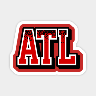 Atlanta Football Retro Sports Letters Magnet