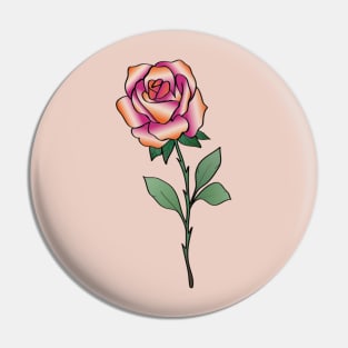 Lgbt Rose Lesbian Flag Colors Colours Pin