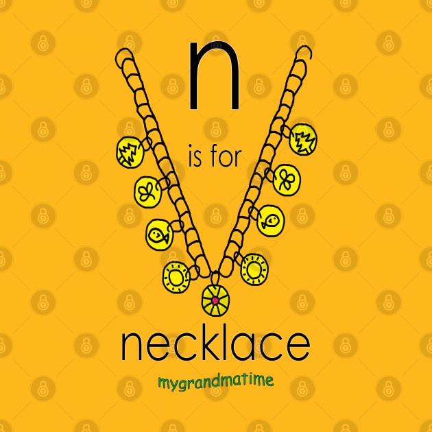 n is for necklace by mygrandmatime
