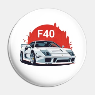 Ferrari F40 legendary car Pin