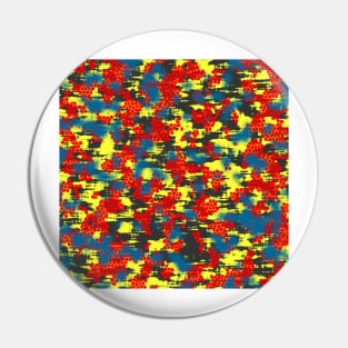 Camouflage Abstract Pin