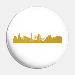 Golden Yokohama Pin