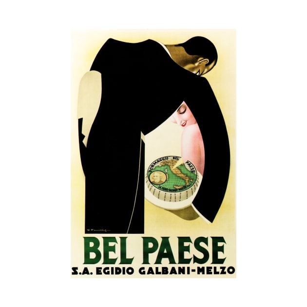 BEL PAESE FORMAGGIO CHEESE Vintage Italian Food Advertisement Art Deco by vintageposters