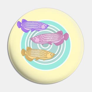 Arowana Fishes In The Water Pin