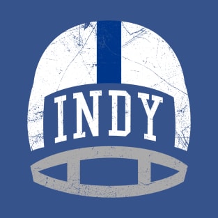 Indy Retro Helmet - Blue T-Shirt