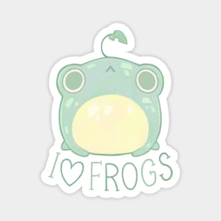 I Love Frogs Magnet