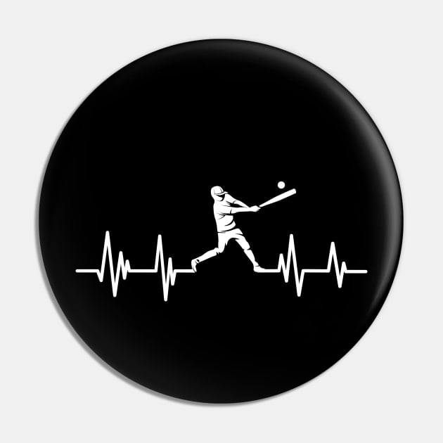 Cricket heartbeat baseball player,baseball Birthday Cricket lover Pin by mezy