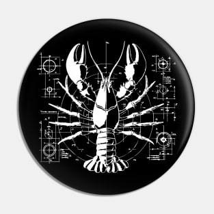 crayfish design Pin