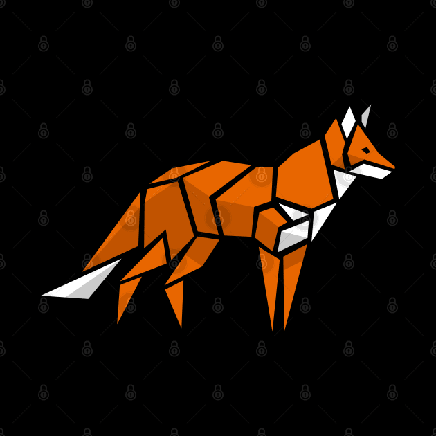 Origami Fox by albertocubatas