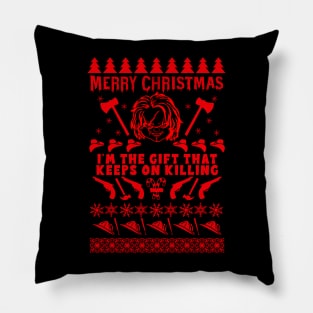 I'm Chucky The Christmas Gift - Holiday Sweater Pillow