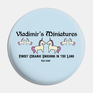 Vladimir’s Miniature Ceramic Unicorns - Tangled Pin