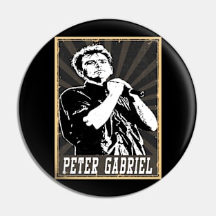 80s Style Peter Gabriel Pin