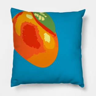 Minimalist Abstract Nature Art #56 Mango Pillow