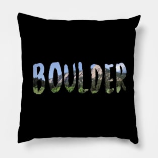 Boulder Colorado Pillow