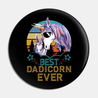 Father's day Best DadiCorn Ever Pin