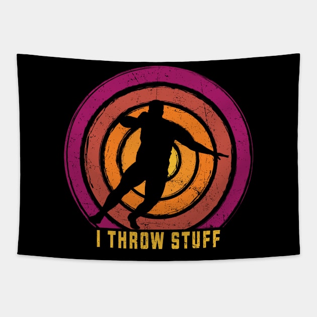 I Throw Stuff Shot Put Tapestry by Hensen V parkes