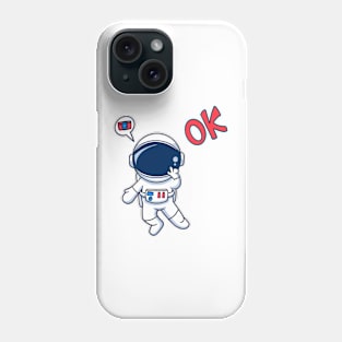 Astronaut With OK Sign And Camera Phone Case