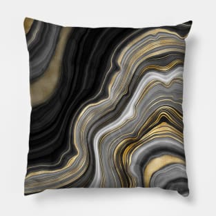 black stone Pillow