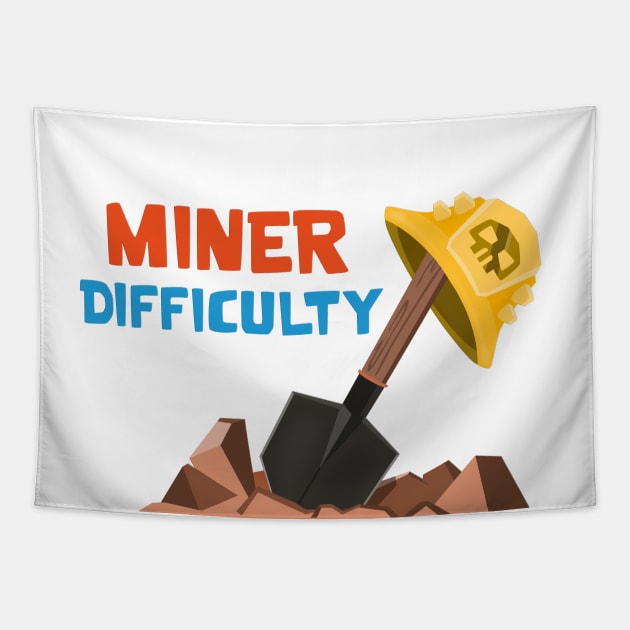 Miner Difficulty Tapestry by Marshallpro