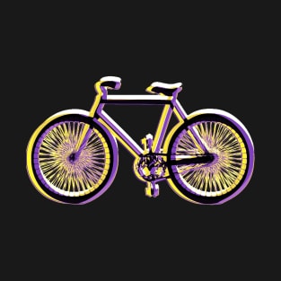 Nonbinary Pride Bicycle Design T-Shirt