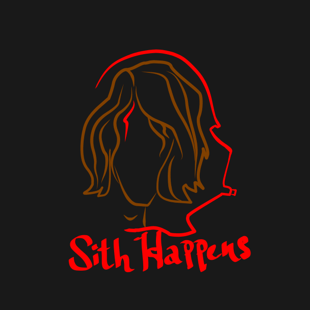 sith happens helmet silhouette by jvart