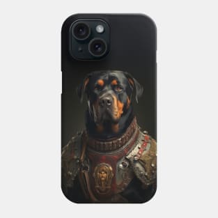 Valiant Rottweiler - Medieval German Knight Phone Case