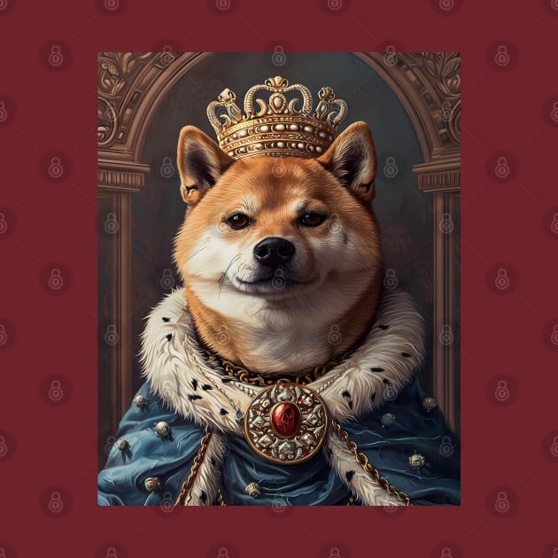 Shiba Inu The King by AestheticsArt81