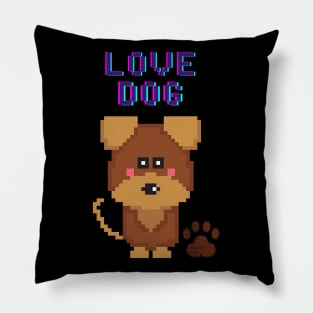 Love dog my family Pillow