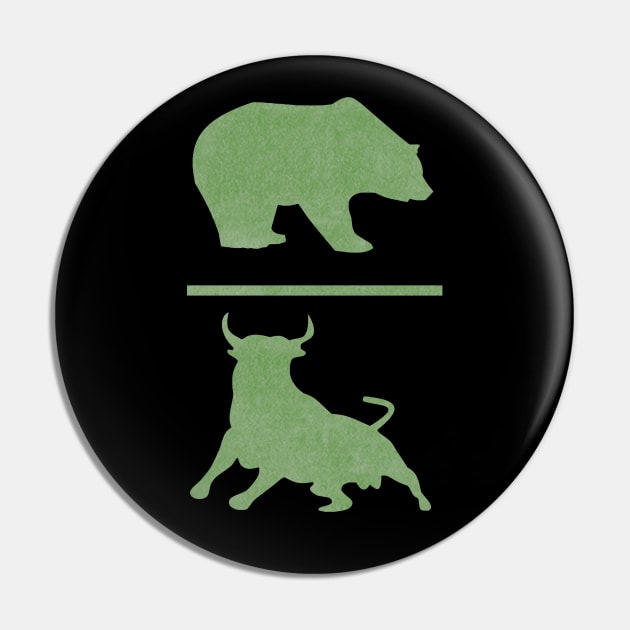 Bear Bull Pin by DiscoverNow