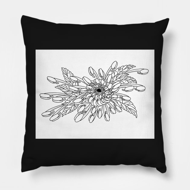 Chrysanthemum Pillow by Harinedzumi