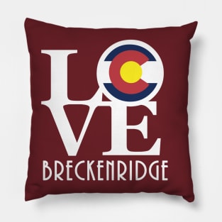 LOVE Breckenridge Colorado Pillow