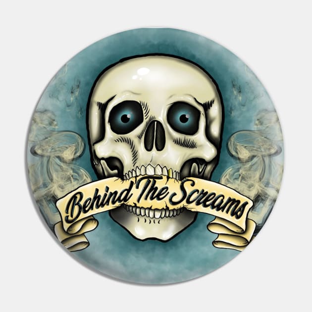 2021 Skull Logo Pin by Behind The Screams Podcast