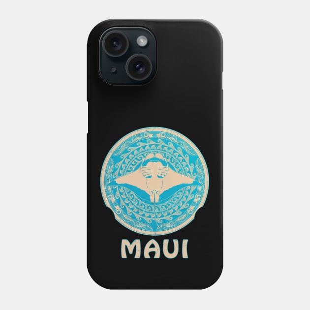 Manta Ray Shield of Maui Phone Case by NicGrayTees