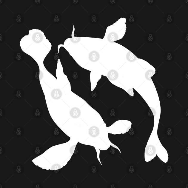 Koi fish silhouette by TMBTM