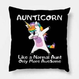 Aunticorn Like a Normal Aunt Only Mre AweSome Pillow