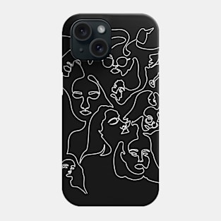 One line connects us all Phone Case