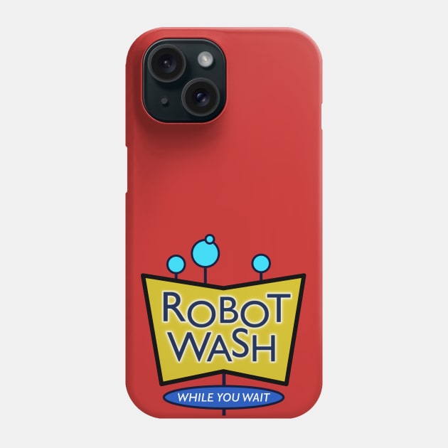 Robot Wash Phone Case by Eugene and Jonnie Tee's