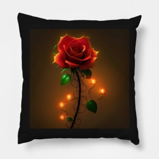 Glowing Rose 3 Pillow