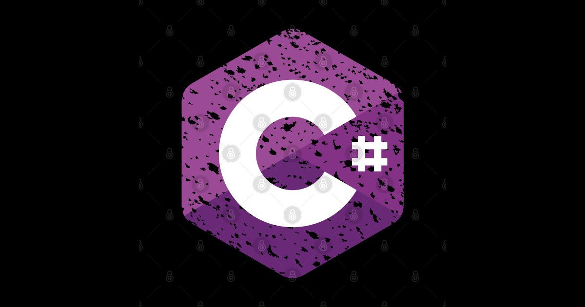 Vintage C#/ C Sharp Logo - C Sharp Logo - Sticker | TeePublic
