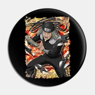 HIRUZEN SARUTOBI MERCH VTG Pin