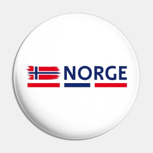 Norway Flag design | Fjord illustration Pin