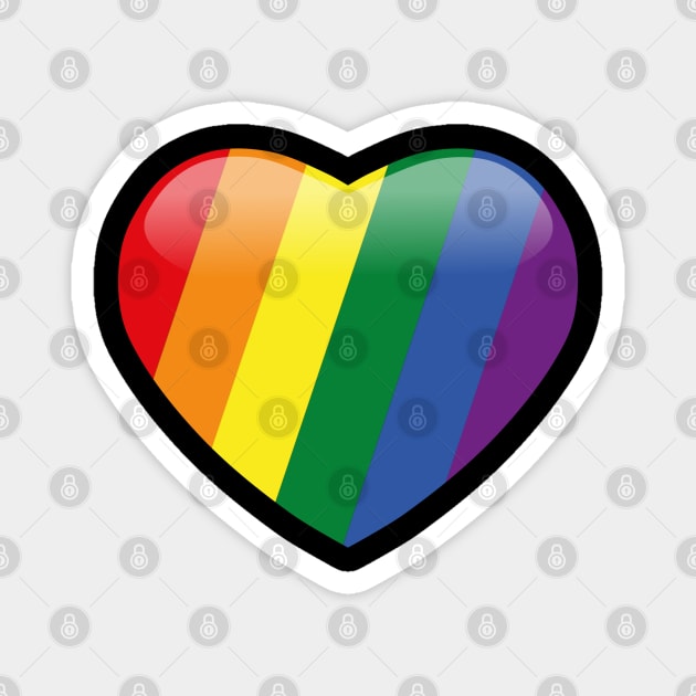 LGBTQ Heart Magnet by crazytz