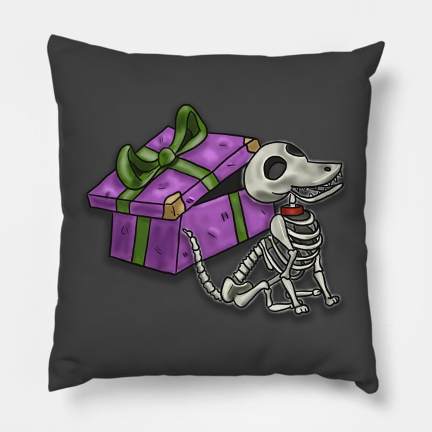 Scraps in a box Pillow by tesiamarieart