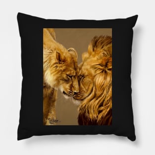 A Lion and his Lioness Pillow