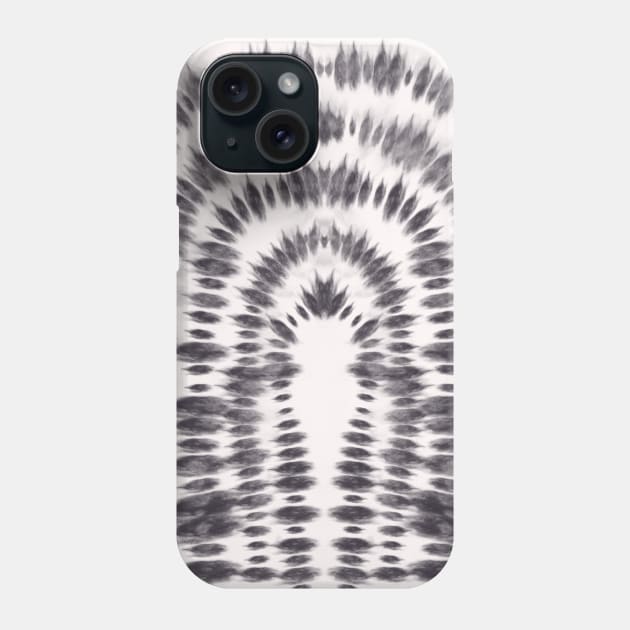 Tie dye fingerprint shape Phone Case by PaepaeEthnicDesign