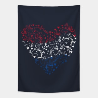 Patriotic Unicorns Tapestry