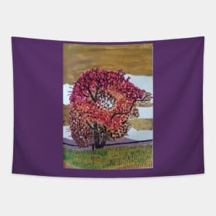 Sakura Cherry Tree in Blossom Tapestry