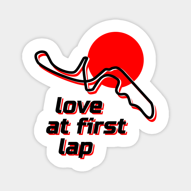 Love at first lap - Suzuka. Racing & Sim Racing - Motorsport Collection. Magnet by rimau