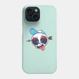 Arrow Skull Funny face Phone Case