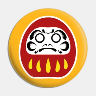 Japanese Daruma Lucky Charm Pin